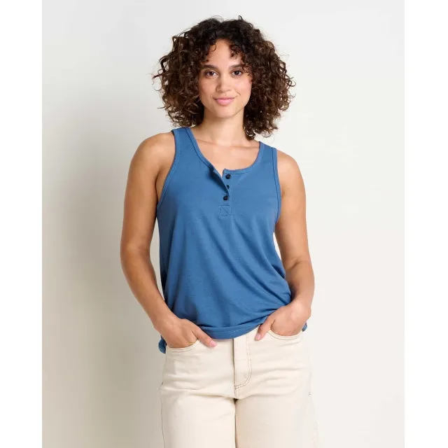 Women's Piru Henley Tank,Women Top
