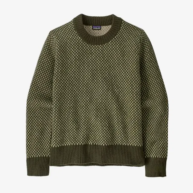 Women's Recycled Wool-Blend Crewneck Sweater,Women Top