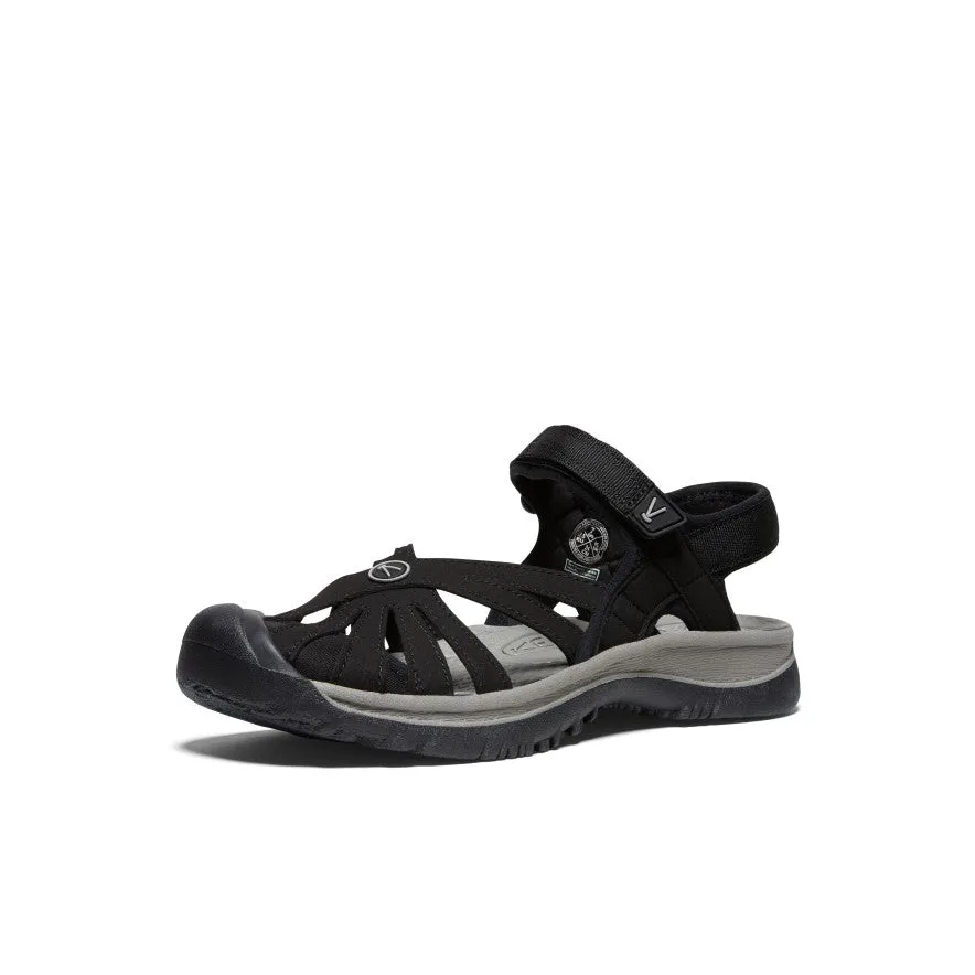 Women's Rose Sandal  |  Black/Neutral Gray,Soft Comfortable Sandals