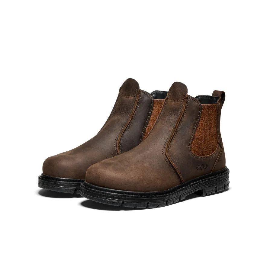 Women's San Jose Chelsea 90?? Heel Boot (Aluminum Toe)  |  Cascade Brown/Black,Comfort