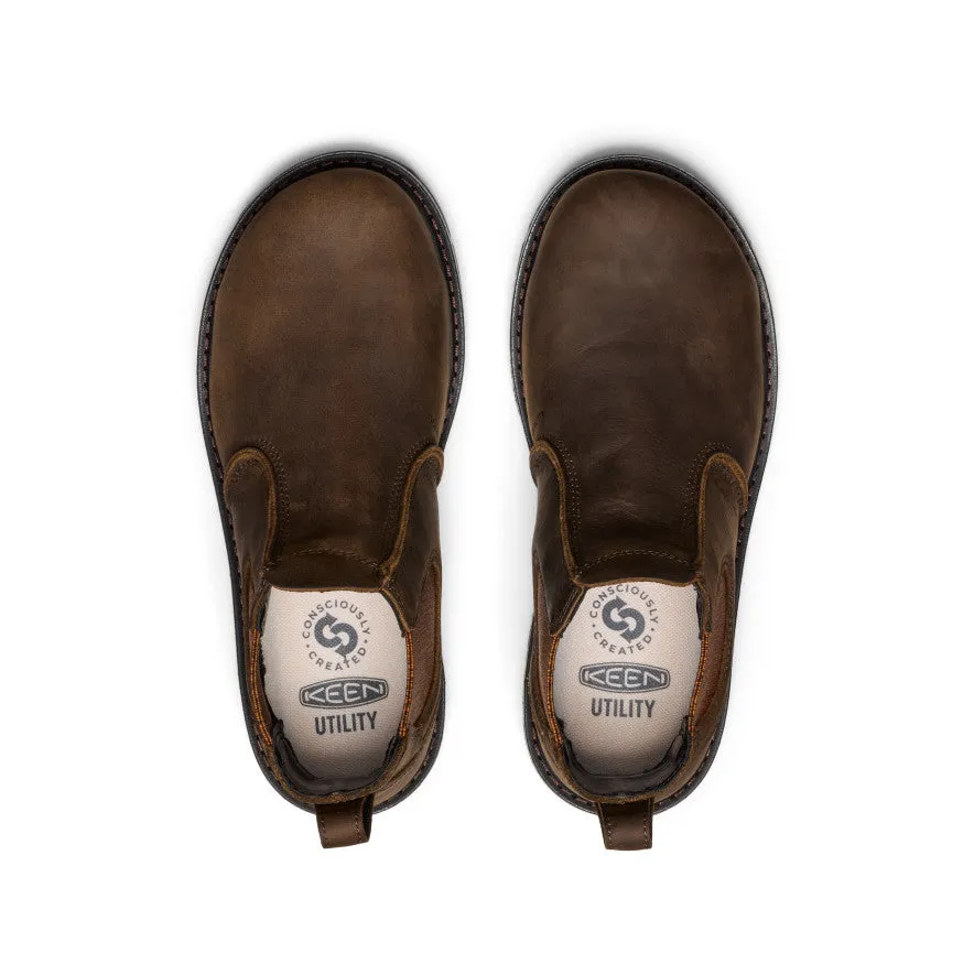 Women's San Jose Chelsea 90?? Heel Boot (Aluminum Toe)  |  Cascade Brown/Black,Comfort