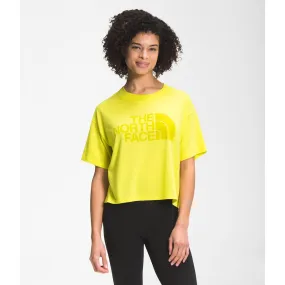 Women's Short Sleeve Half Dome Cropped Tee,Soft Comfortable
