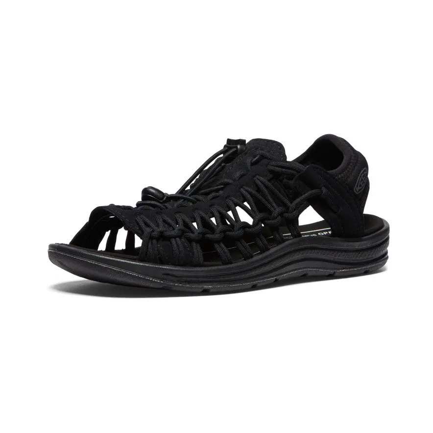 Women's UNEEK II Open-Toe Sneaker  |  Black/Black,Soft Comfortable Sandals
