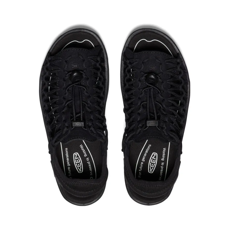 Women's UNEEK II Open-Toe Sneaker  |  Black/Black,Soft Comfortable Sandals