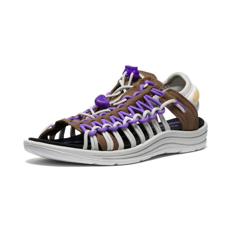 Women's UNEEK II Open Toe x emmi  |  Dark Earth/Tillandsia Purple,Soft Comfortable Sandals