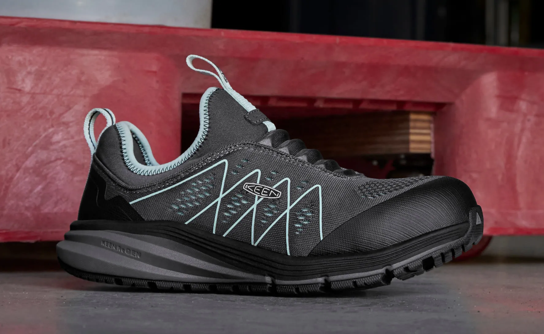 Women's Vista Energy Shift (Carbon Toe)  |  Steel Grey/Blue Glass,Comfort