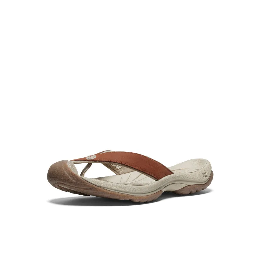 Women's Waimea Leather Flip-Flop  |  Sorrel Horse/Plaza Taupe,Comfort