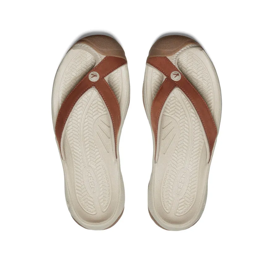 Women's Waimea Leather Flip-Flop  |  Sorrel Horse/Plaza Taupe,Comfort