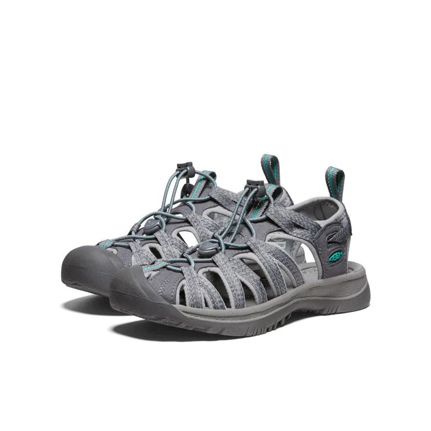 Women's Whisper  |  Medium Grey/Peacock Green,Anti-Slip