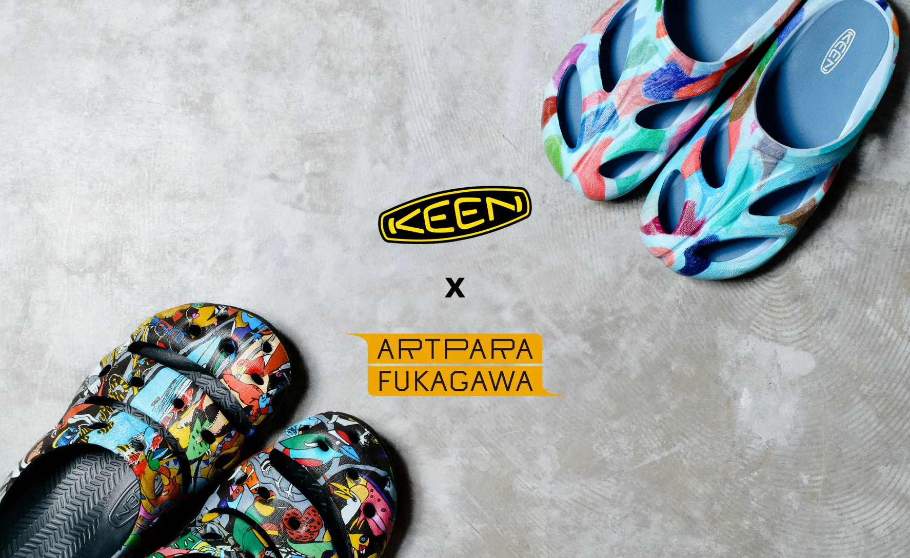 Women's Yogui Arts Clog x ARTPARA FUKAGAWA  |  Kujira To Nakamatachi,Comfort